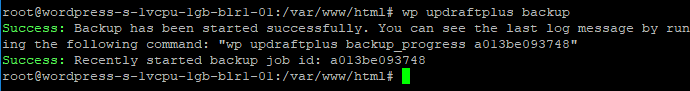 WP-CLI for UpdraftPlus: backup from the WordPress command line