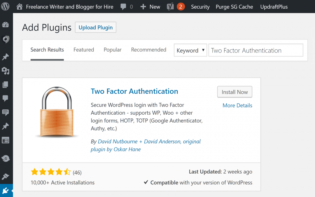 Two factor authentication – the two simplest and best ways to enable it for WordPress