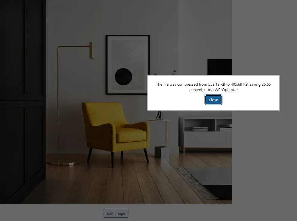 wp-optimize-space-saved-message-in-image-library